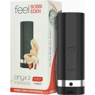 Интерактивный мастурбатор для секса на расстоянии Kiiroo Onyx 2 Bobbi Eden