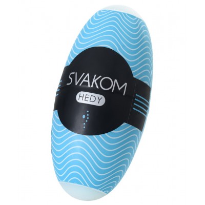 Мастурбатор-яичко Svakom Hedy голубой, 14 см