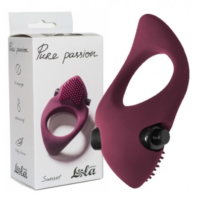 Эрекционное виброкольцо Pure Passion Sunset Wine red Эрекционное виброкольцо Pure Passion Sunset Wine red