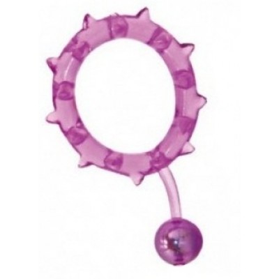 Кольцо с утяжеляющим шариком фиолетовое Ball Banger Cock Ring Кольцо с утяжеляющим шариком фиолетовое Ball Banger Cock Ring