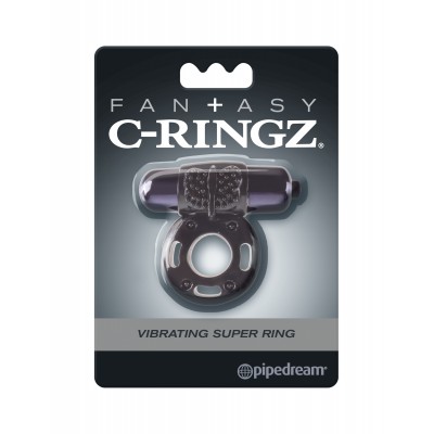 Эрекционное кольцо с вибрацией Fantasy C-Ringz Vibrating Super Ring черного цвета Эрекционное кольцо с вибрацией Fantasy C-Ringz Vibrating Super Ring черного цвета