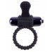Эрекционное кольцо с вибрацией Fantasy C-Ringz Vibrating Silicone Super Ring черного цвета