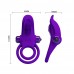Двойное эрекционное виброкольцо Pretty Love Vibrant Penis Ring с язычком фиолетовое Двойное эрекционное виброкольцо Pretty Love Vibrant Penis Ring с язычком фиолетовое