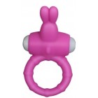 Розовое виброкольцо Power Thrill Clit Cockring
