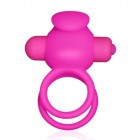 Двойное виброкольцо Double Cock Ring розовое