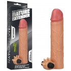 Насадка на пенис с вибрацией Revolutionary Silicone Nature Extender + 5 см
