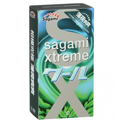 Презервативы с мятой Sagami Xtreme Mint 10 шт Презервативы с мятой Sagami Xtreme Mint 10 шт