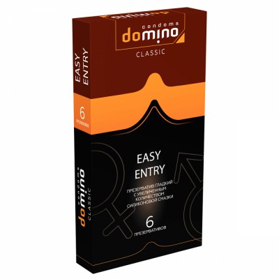 Презервативы Domino Classic Easy Entry с увеличенным количеством смазки 6 шт Презервативы Domino Classic Easy Entry с увеличенным количеством смазки 6 шт
