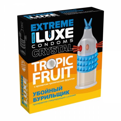 Презерватив Luxe Extreme Убойный Бурильщик с ароматом тропических фруктов