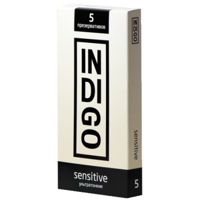 Презервативы Indigo Sensitive №5 ультратонкие Презервативы Indigo Sensitive №5 ультратонкие