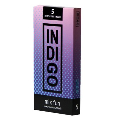 Презервативы Indigo Mix Fun №5 микс удовольствий Презервативы Indigo Mix Fun №5 микс удовольствий