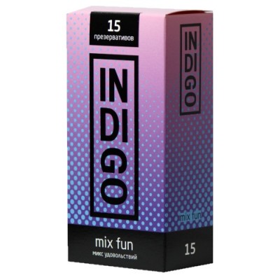 Презервативы Indigo Mix Fun №15 микс удовольствий Презервативы Indigo Mix Fun №15 микс удовольствий