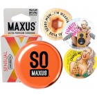 Презервативы в металлическом кейсе Maxus №3 Sensual cверхчувствительные