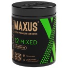 Презервативы в пластиковом кейсе Maxus №12 Mixed микс