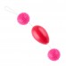 Вагинально-анальные шарики со смещенным центром тяжести розовые