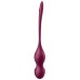 Вагинальные смарт-шарики с вибрацией и сменными утяжелителями Satisfyer Love Birds Vary бордовый