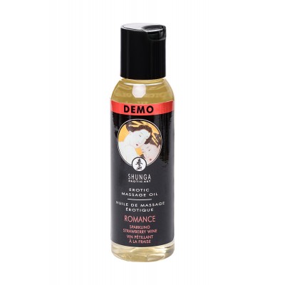 Возбуждающее массажное масло Shunga Romance Sparkling клубника с шампанским 60 мл 