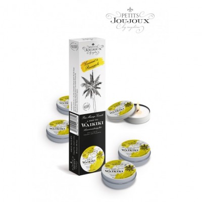 Массажная свеча Petits Joujoux Waikiki Beach Refill ананас и кокос  33 гр
