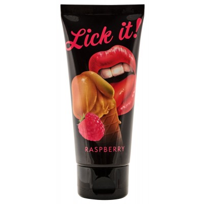 Гель съедобный Lick It малина 50 мл Гель съедобный Lick It малина 50 мл