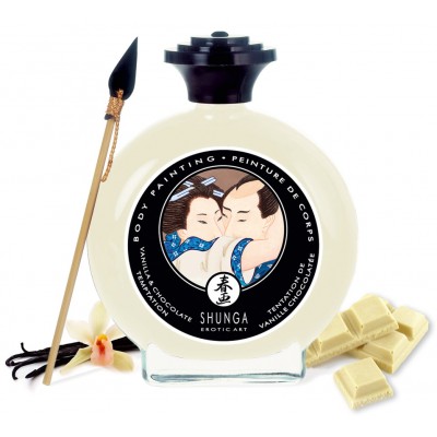 Съедобная крем-краска для тела Shunga Vanilla & Chocolate Temptation ваниль и белый шоколад 100 мл Съедобная крем-краска для тела Shunga Vanilla & Chocolate Temptation ваниль и белый шоколад 100 мл