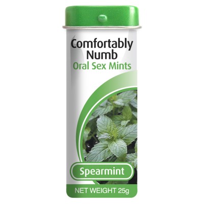 Леденцы для глубокого минета со вкусом мяты Comfortably Numb Oral Sex Mints 25 гр Леденцы для глубокого минета со вкусом мяты Comfortably Numb Oral Sex Mints 25 гр