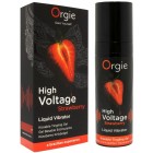 Съедобный интимный гель с возбуждающим эффектом вибрации Orgie High Voltage Strawberry 15 мл