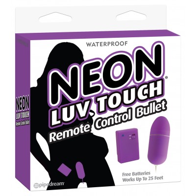 Виброяйцо на дистанционном управлении Neon Luv Touch Remote Control Bullet Purple Виброяйцо на дистанционном управлении Neon Luv Touch Remote Control Bullet Purple