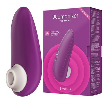 Компактный бесконтактный стимулятор клитора Womanizer Starlet 3 Violet Компактный бесконтактный стимулятор клитора Womanizer Starlet 3 Violet