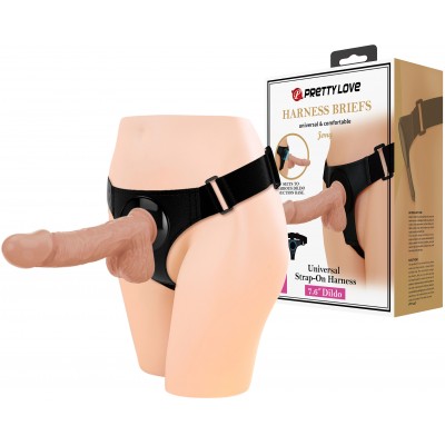 Реалистичный страпон на трусиках Pretty Love Harness Briefs Jerry 22 см Реалистичный страпон на трусиках Pretty Love Harness Briefs Jerry 22 см