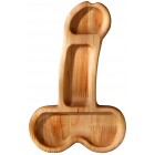 Деревянное блюдо для подачи в виде пениса Adelica 25 см