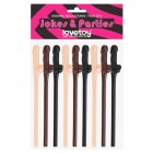 Трубочки цветные Original Willy Straws 9 шт