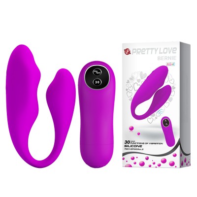 Вибратор для двоих с дистанционным управлением PrettyLove Berny