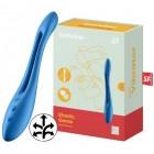 Многофункциональный вибратор для пар с гибкой основой Satisfyer Elastic Game Blue