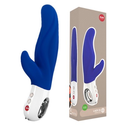 Вибратор Fun Factory Lady Bi с клиторальным стимулятором синий