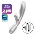 Смарт-вибратор с функцией нагрева Satisfyer Hot Lover серебристый