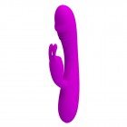 Перезаряжаемый вибратор с клиторальным стимулятором Hunter 30 функций вибрации