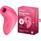 Вакуумно-волновой стимулятор клитора с вибрацией Satisfyer Magnetic Deep Pulse розовый