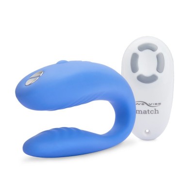 DEMO We-Vibe Match смарт-вибромассажер голубой для пар DEMO We-Vibe Match смарт-вибромассажер голубой для пар