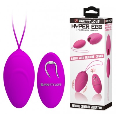 Виброяйцо Pretty Love Hyper Egg со сменной насадкой и беспроводным управлением Виброяйцо Pretty Love Hyper Egg со сменной насадкой и беспроводным управлением