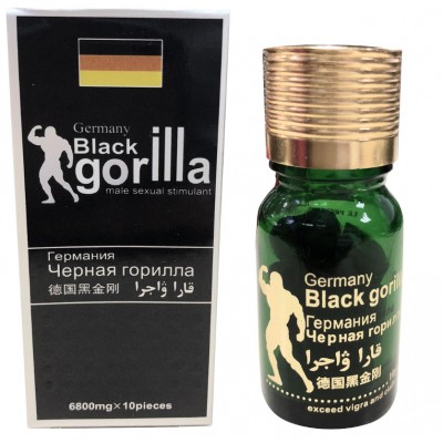 Возбуждающие капсулы для мужчин Black Gorilla 10 шт Возбуждающие капсулы для мужчин Black Gorilla 10 шт