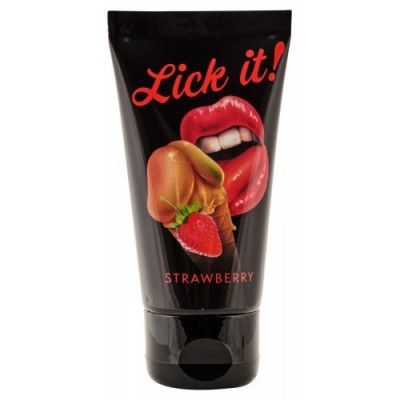 Гель съедобный Lick It клубника 50 мл