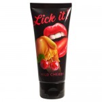 Гель съедобный Lick It дикая вишня 100 мл