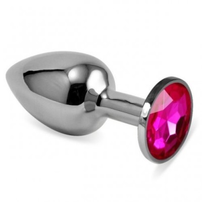 Анальная пробка из стали с кристаллом цвета фуксии Fuchsia Rosebud Classic S Анальная пробка из стали с кристаллом цвета фуксии Fuchsia Rosebud Classic S
