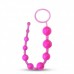 Розовые анальные бусы Jelly X-10