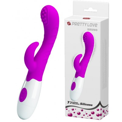 Вибратор с клиторальным стимулятором Pretty Love Bruno Вибратор с клиторальным стимулятором Pretty Love Bruno