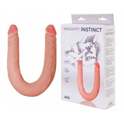 Двусторонний фаллоимитатор Naughty Instinct 