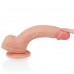 Фаллос на присоске с мошонкой Dual-layered Silicone Dildo 22 см Фаллос на присоске с мошонкой Dual-layered Silicone Dildo 22 см