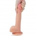 Фаллос на присоске с мошонкой Dual-layered Silicone Dildo 22 см Фаллос на присоске с мошонкой Dual-layered Silicone Dildo 22 см