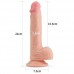Фаллос на присоске с мошонкой Dual-layered Silicone Dildo 22 см Фаллос на присоске с мошонкой Dual-layered Silicone Dildo 22 см