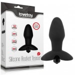 Анальная пробка с вибрацией Silicone Rocket Teaser